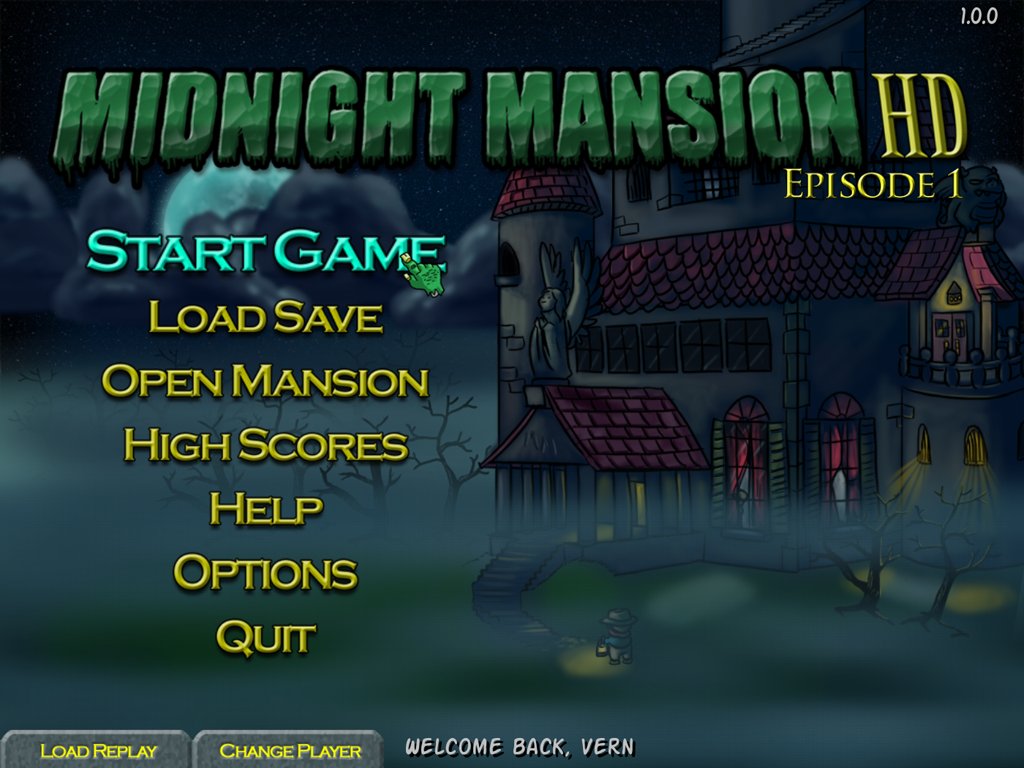 Midnight Mansion game for Mac OS X
